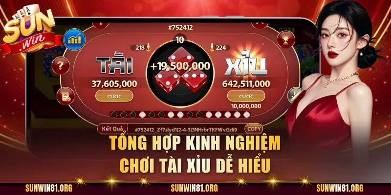 Tổng hợp kinh nghiệm chơi Tài Xỉu dễ hiểu